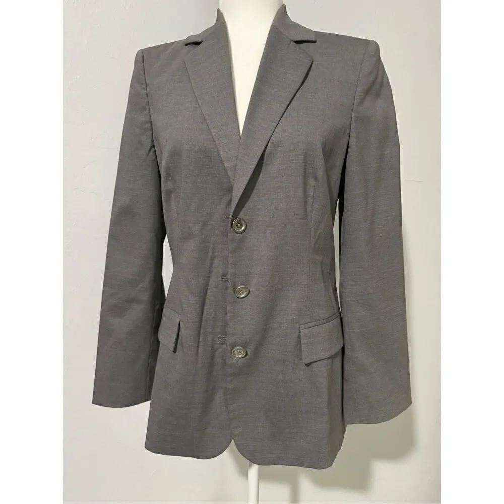 Les Copains gray button front blazer 38 - Picture 1 of 7